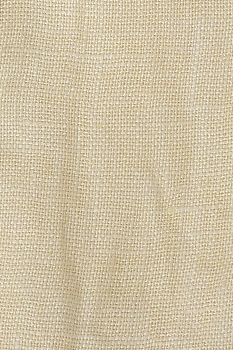 Spunkies Infant Girls' Soft Yellow Peplum Cotton Linen Dress