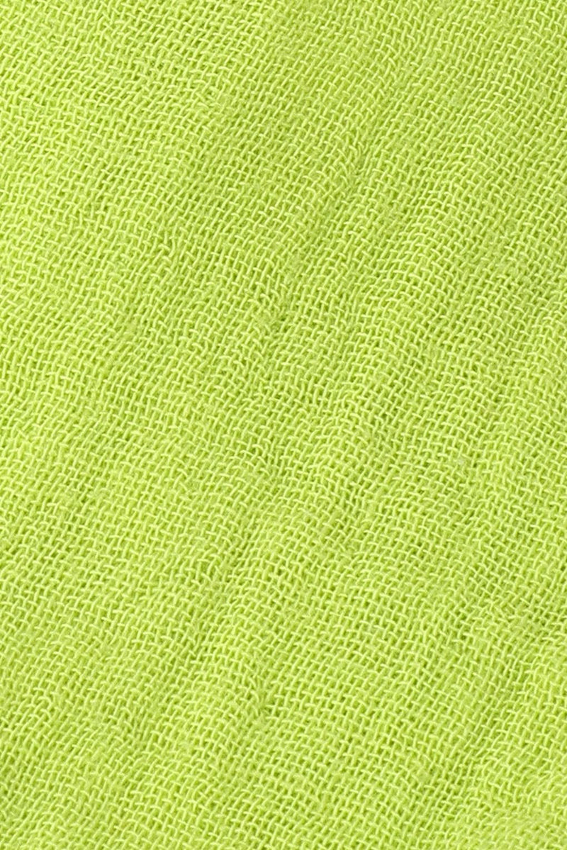 Spunkies Infant Lime Cotton Round Neck Dress for Girls
