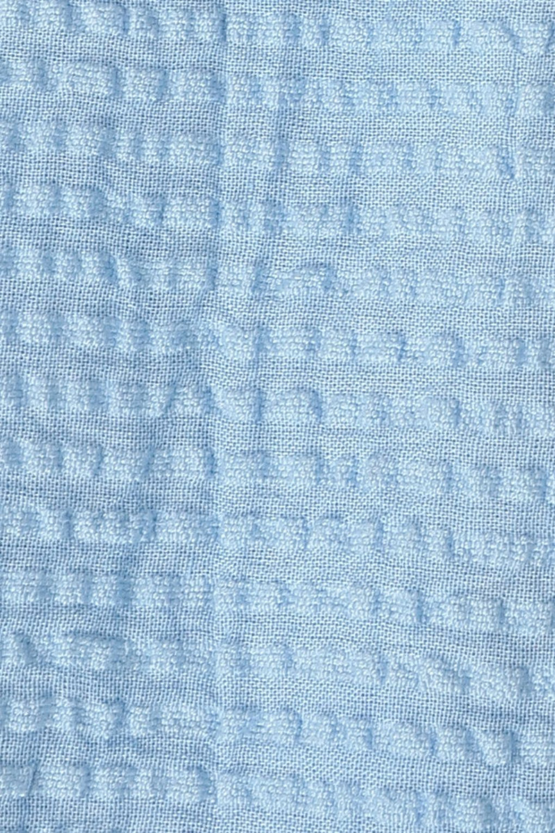 Spunkies Infant Girls' Blue Sleeveless Ruffled Cotton Dress