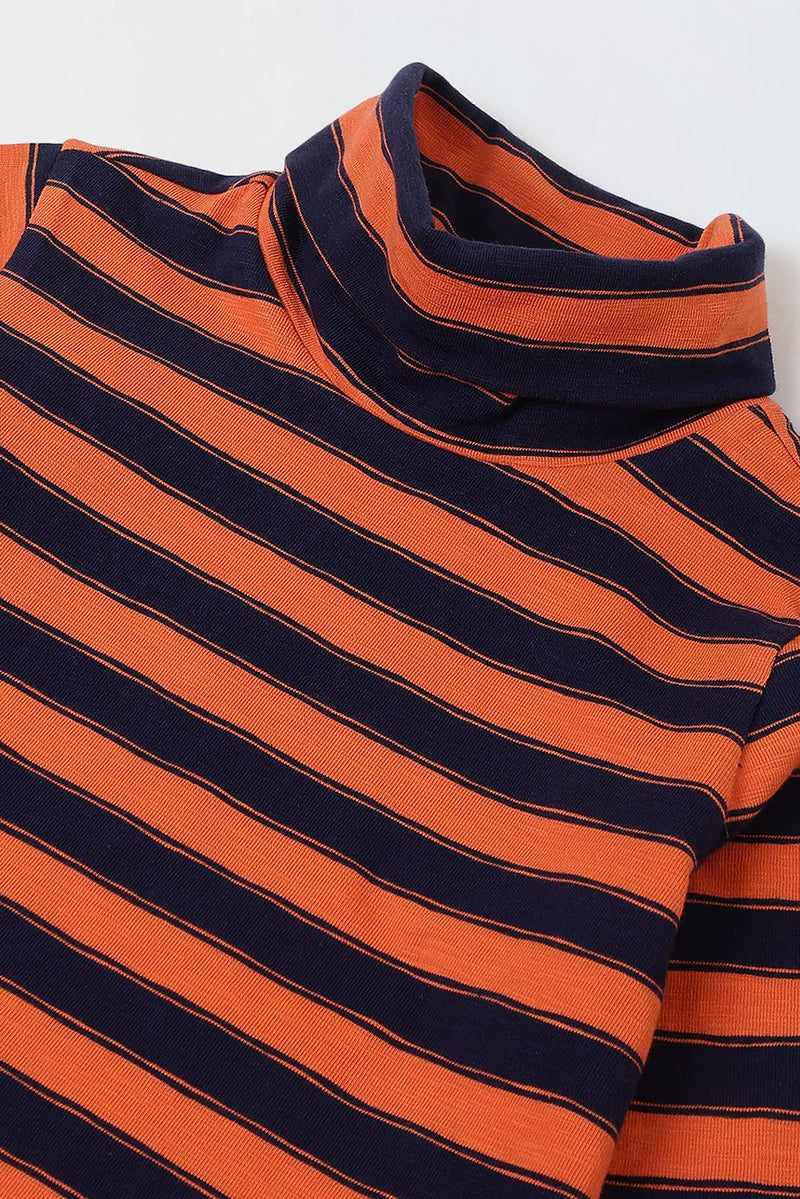 Spunkies Girls Red Striped T-shirt with Pyjama Set