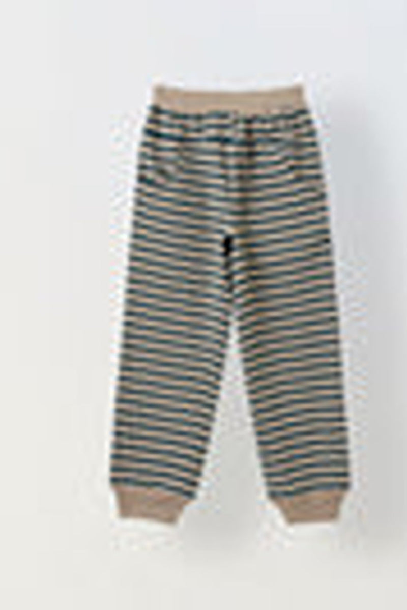 Spunkies Girls Striped T-shirt with Pyjama Set