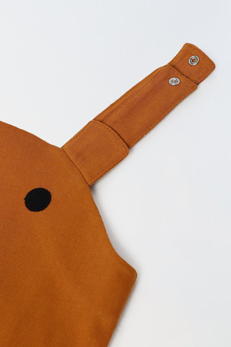 Spunkies Infant Orange Cotton Jersey Romper