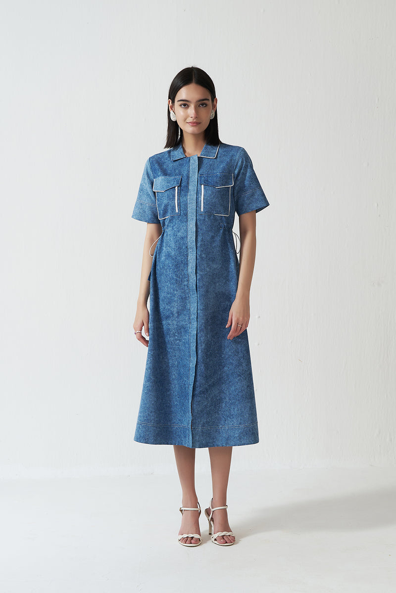 Modern Muse Denim Shirt Dress