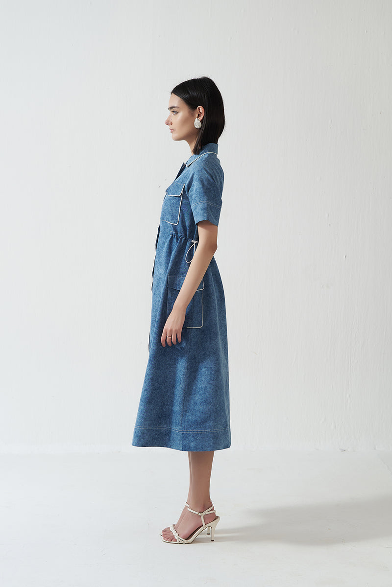 Modern Muse Denim Shirt Dress