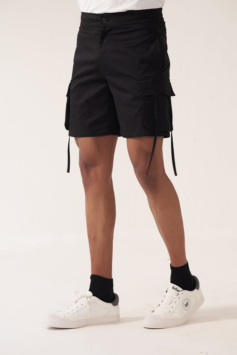 Street Luxe Black Shorts
