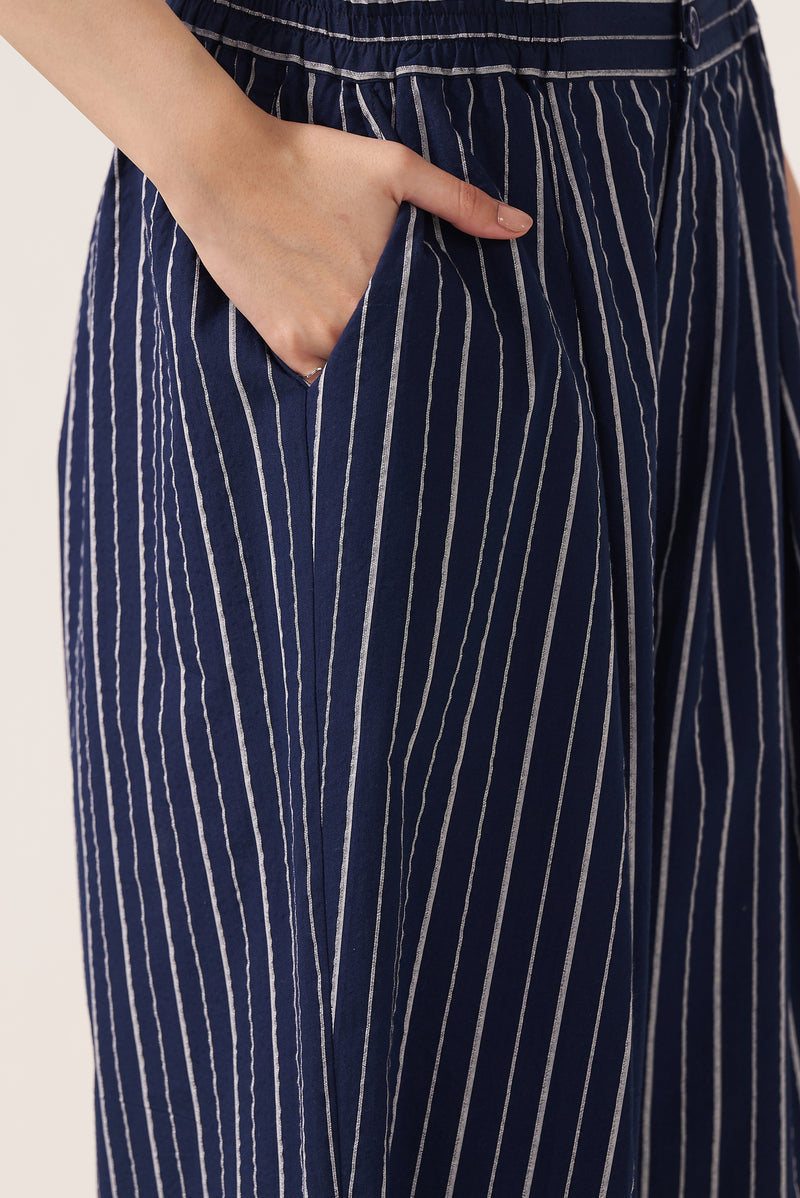 WorkForm Striped Wide-Leg Pants