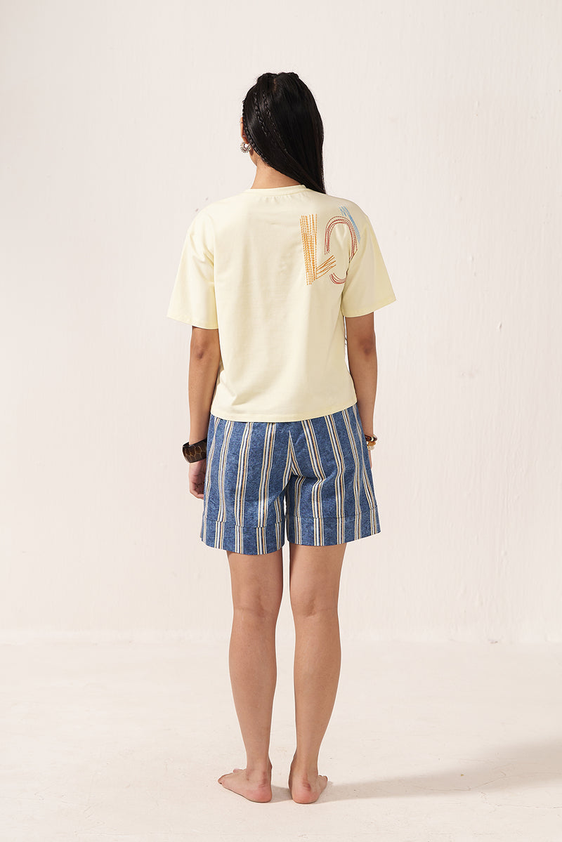Love Dreamline Yellow Stripes Co-ord Set
