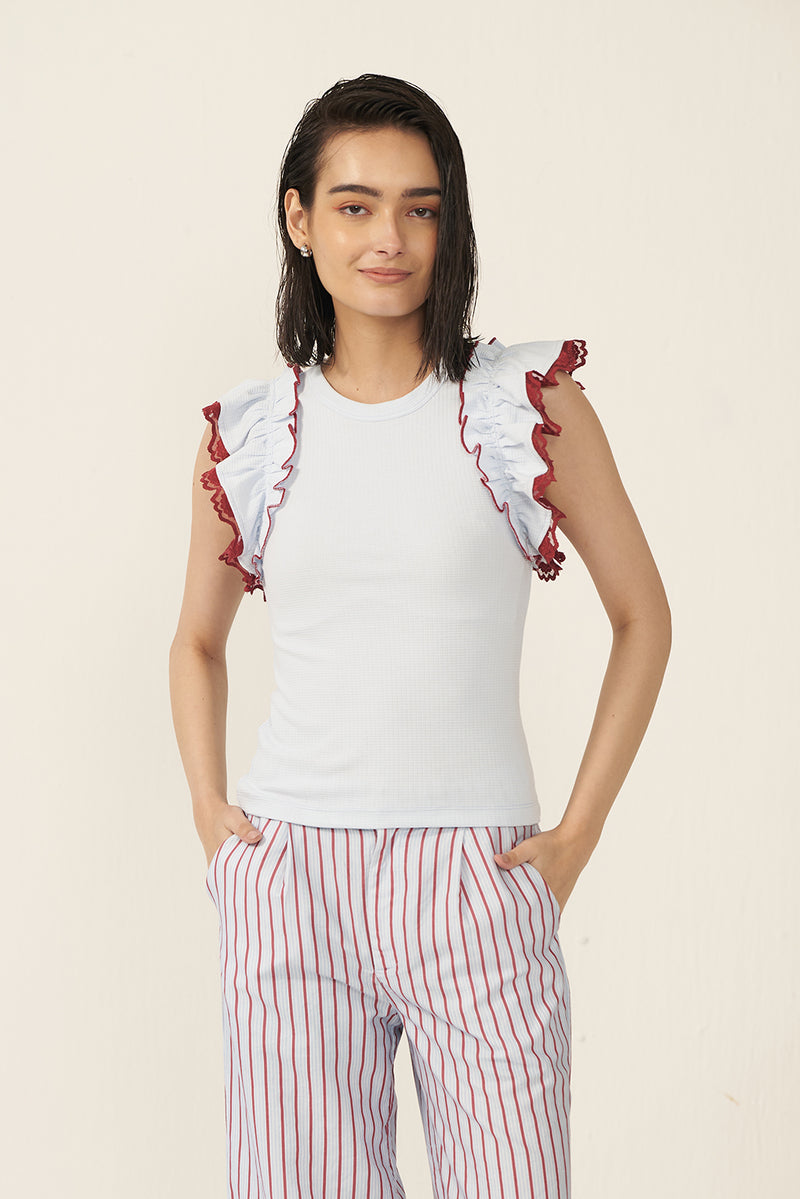 Snuggle Frill Women's Top