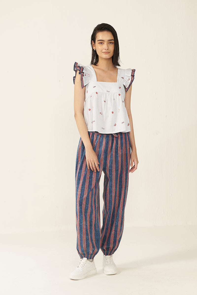 Dreamline Red Striped Women's Jogger
