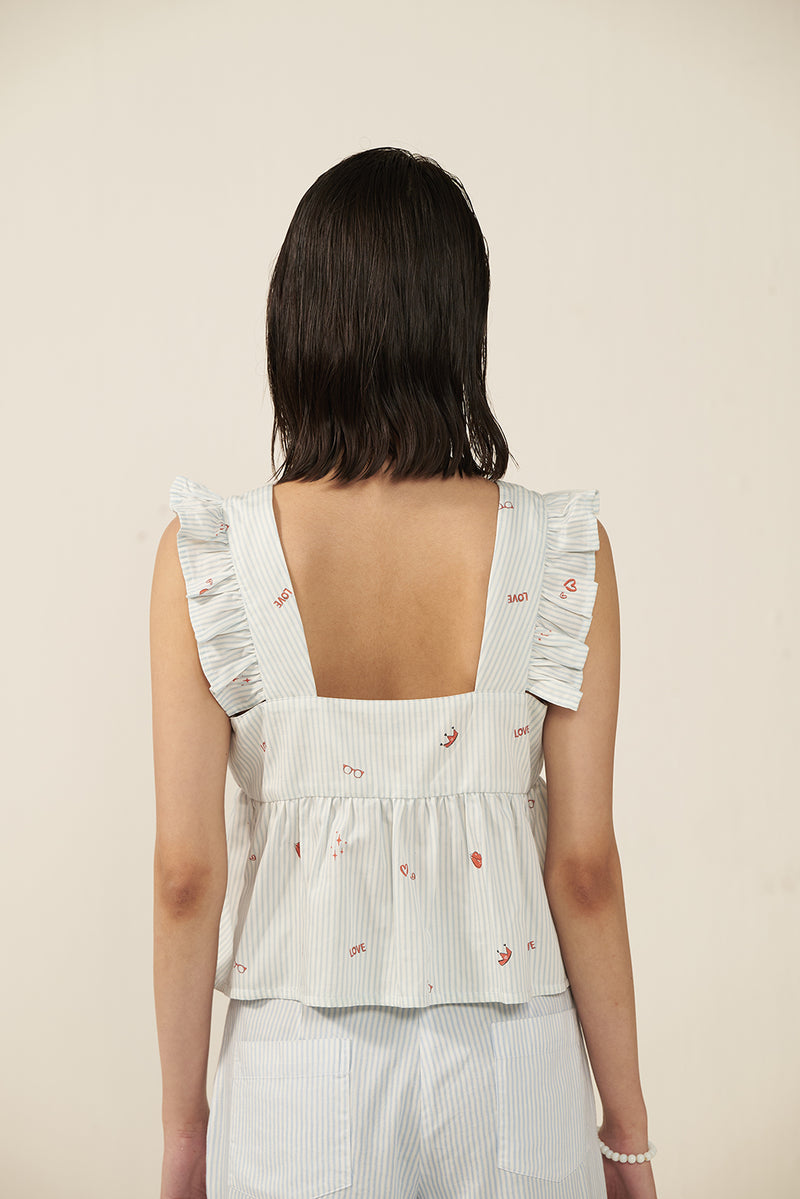 Bonne Nuit 22 Frill Top