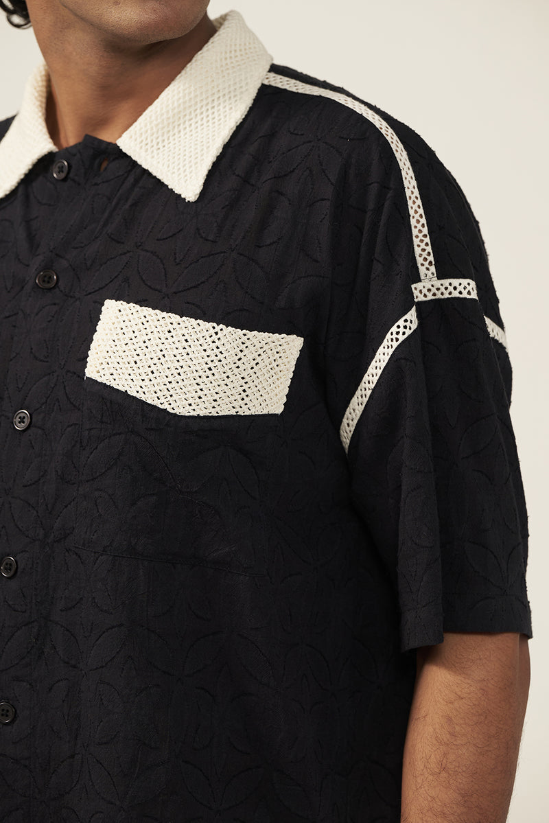 Midnight Mesh Contrast Shirt