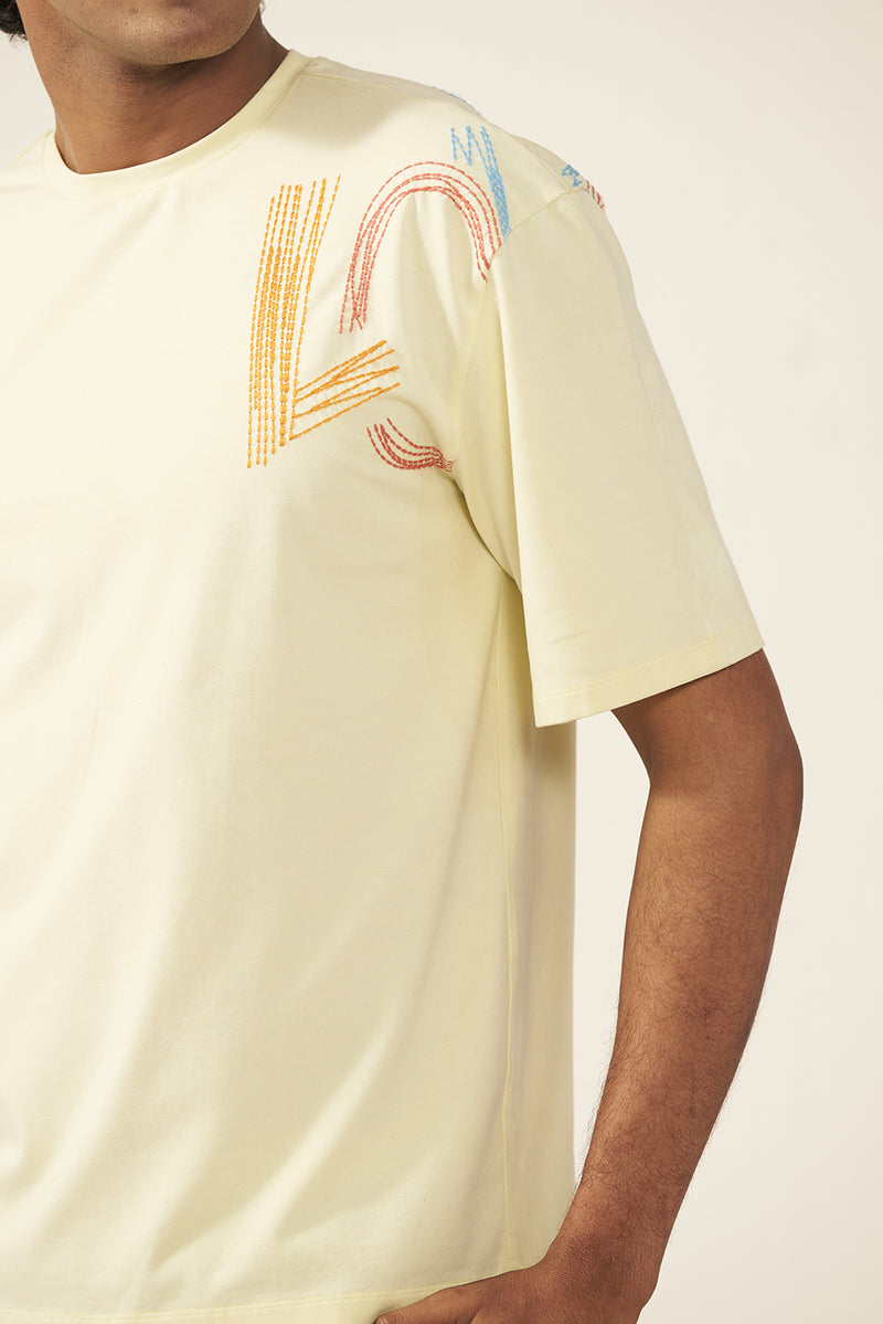 Love Dreamline Yellow Stripes Men's Co-ord Set