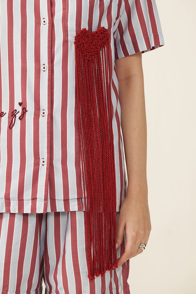 STRIPEY LOVE WOMEN SHIRT