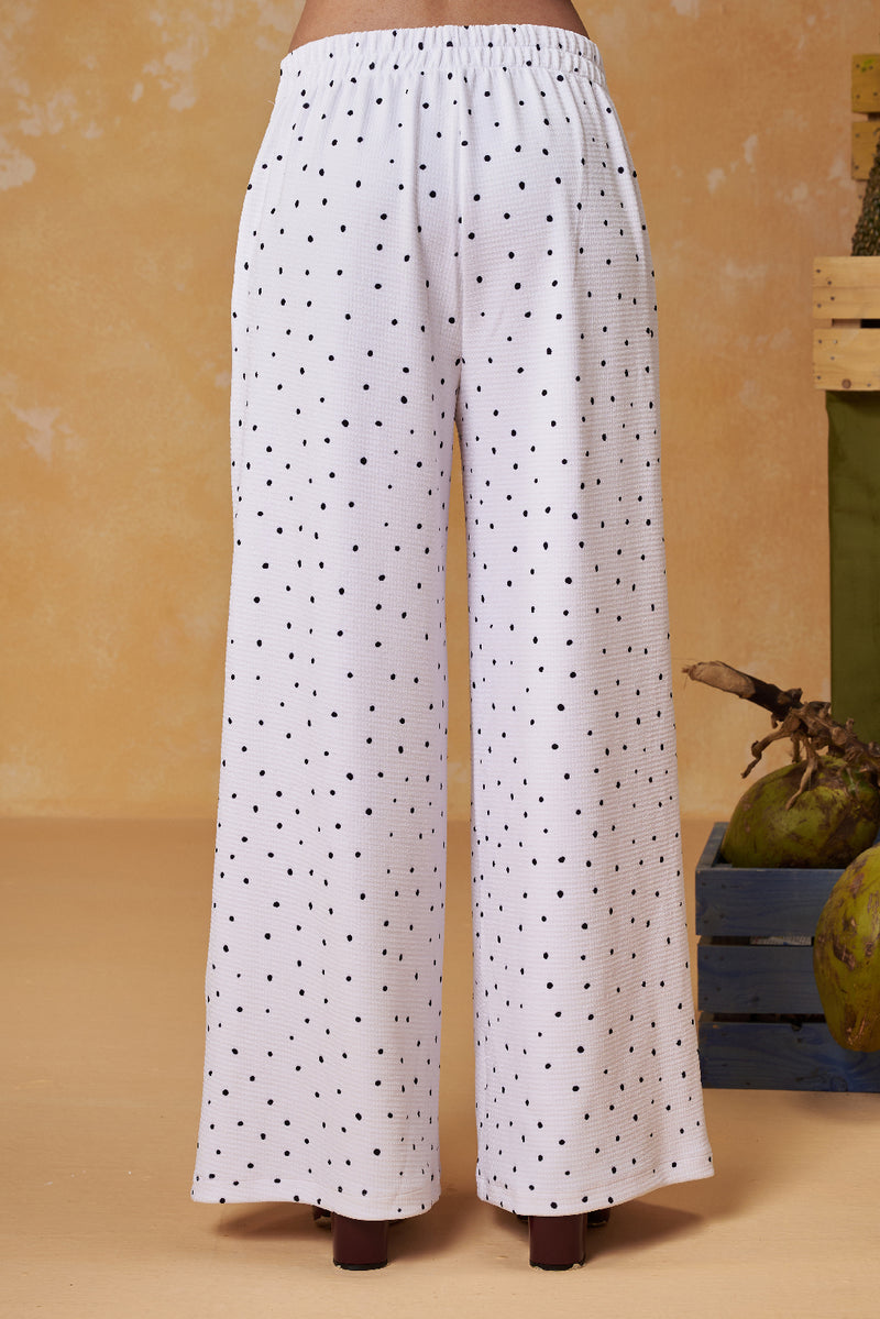 Polka Pace Wide Leg Pants