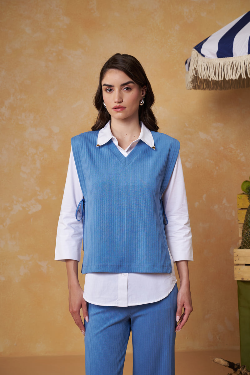 Skyline V-Neck Shell Top