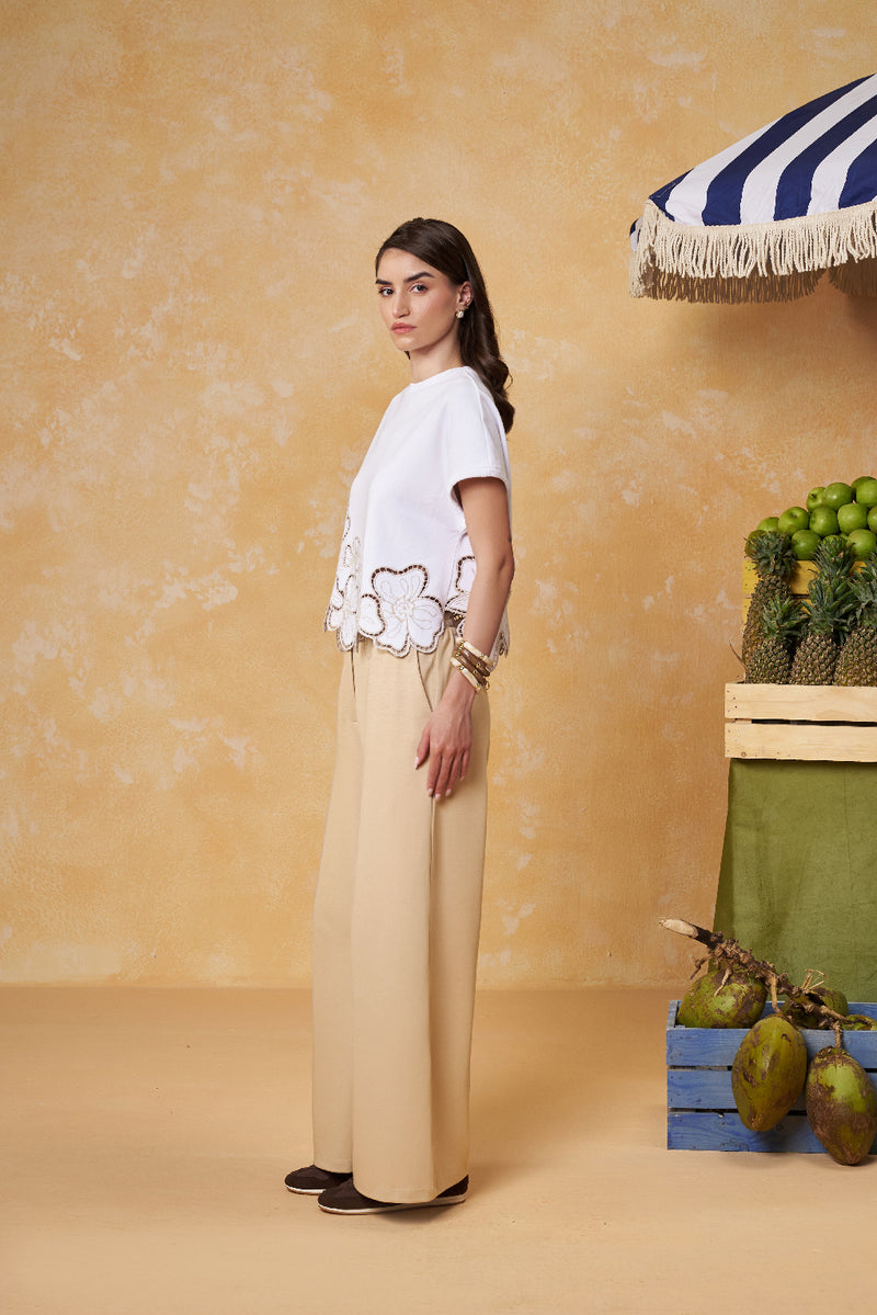 Ivory Appliqué Co-ord Set