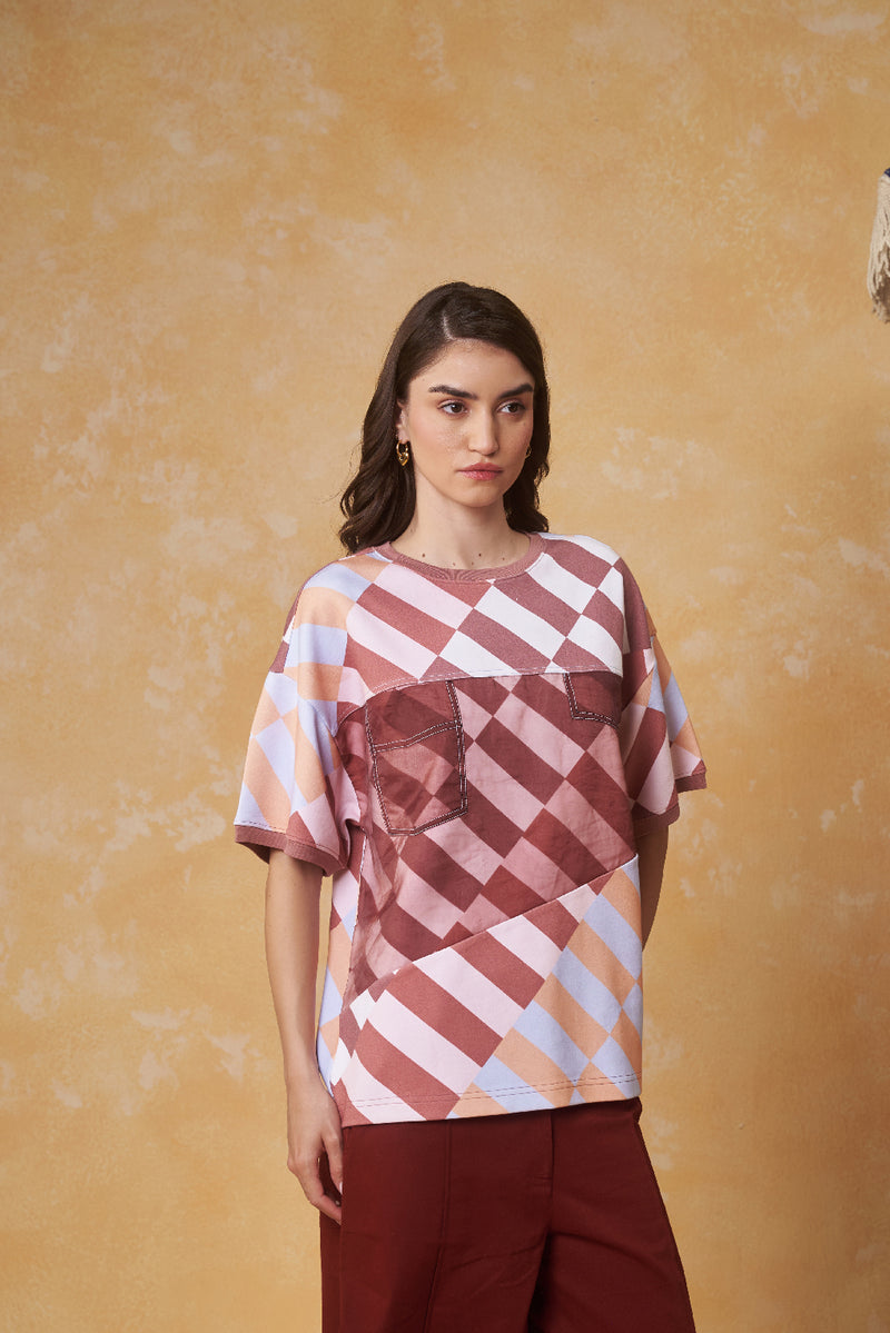 Vintage Grid Detail Tee