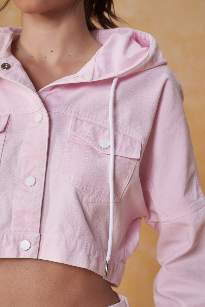 Blush Breeze Crop Jacket