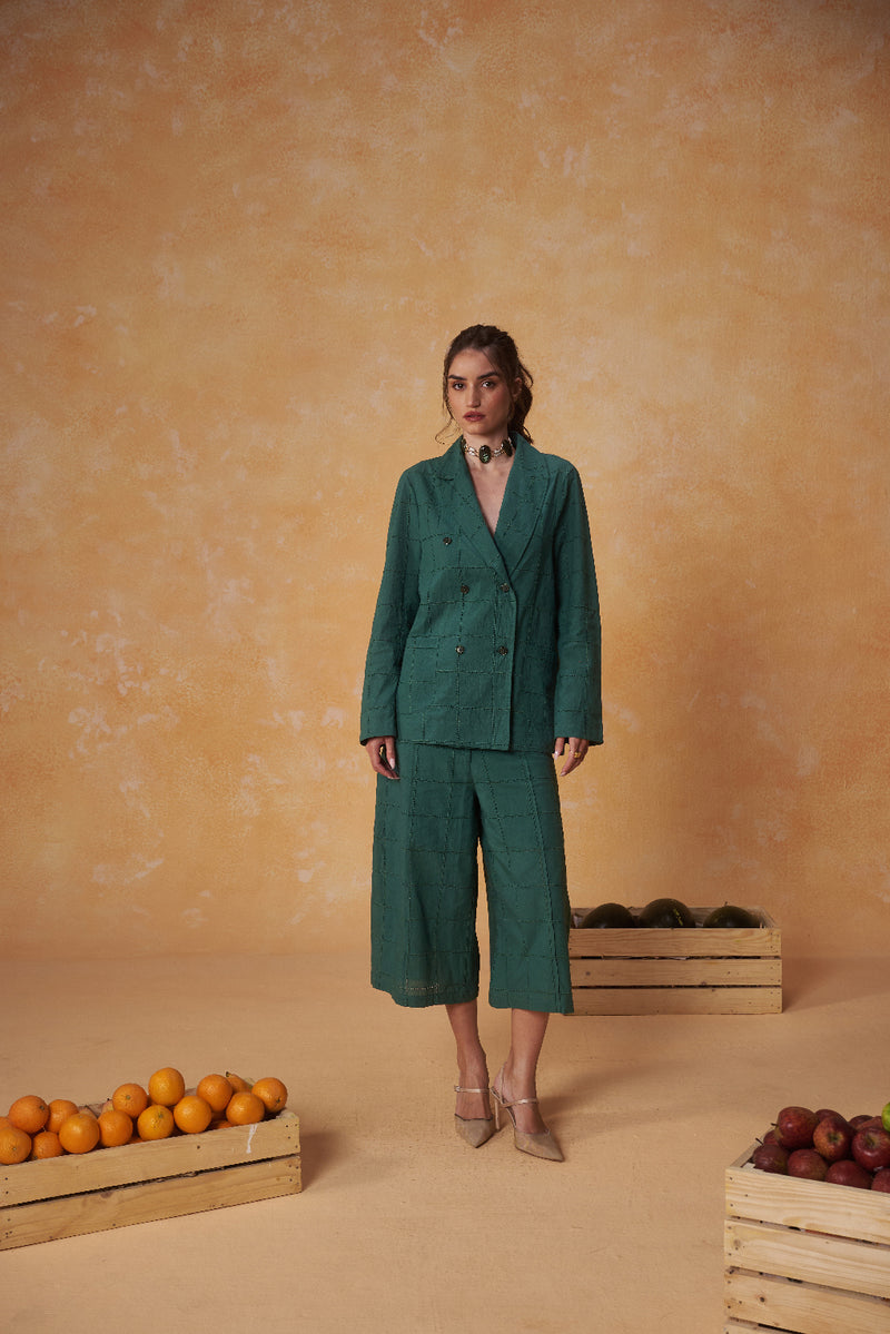 Schiffli Checkmate Co-ord Set