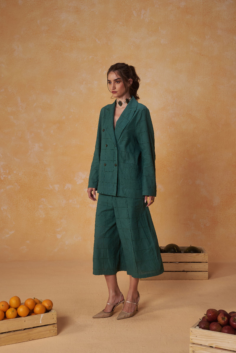 Schiffli Checkmate Co-ord Set