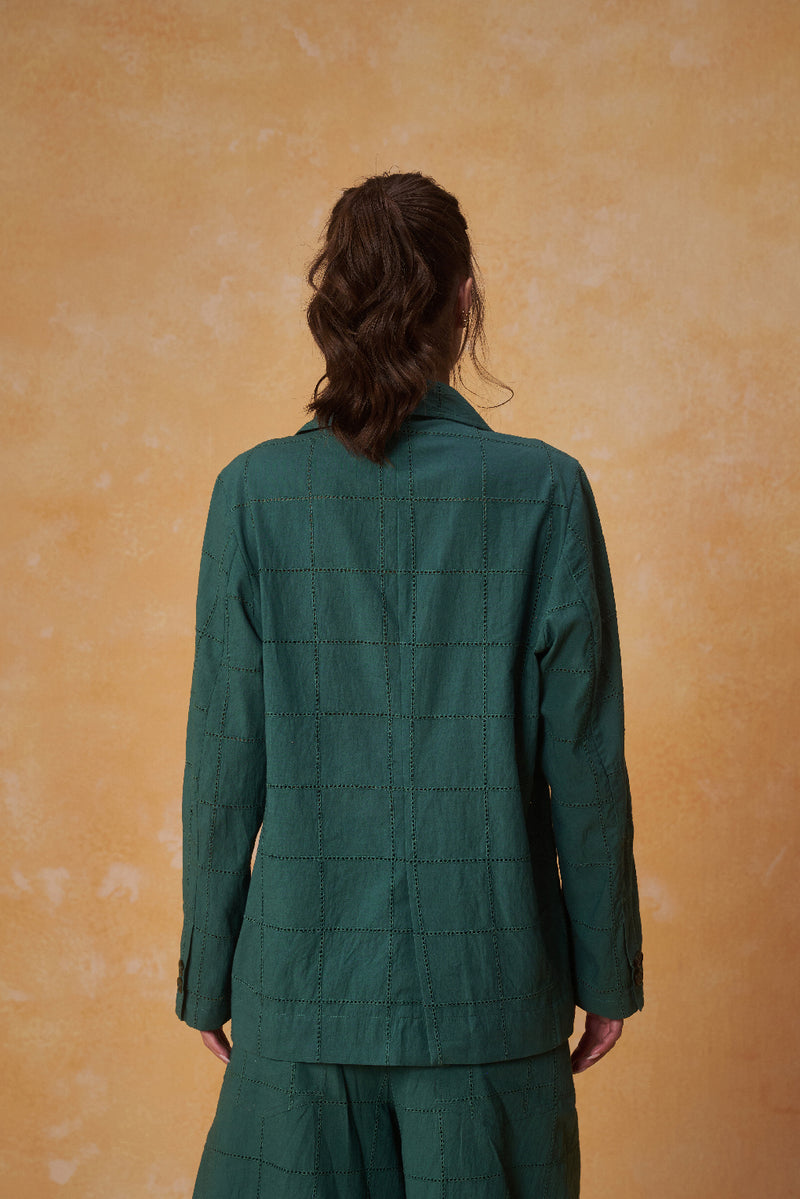 Oppa Schiffli Checkmate Coat
