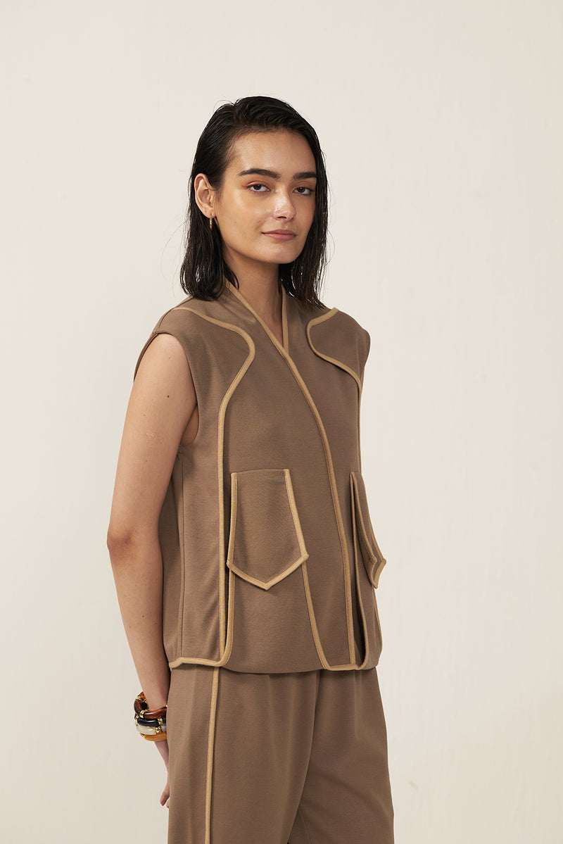 Safari Luxe Peplum Top