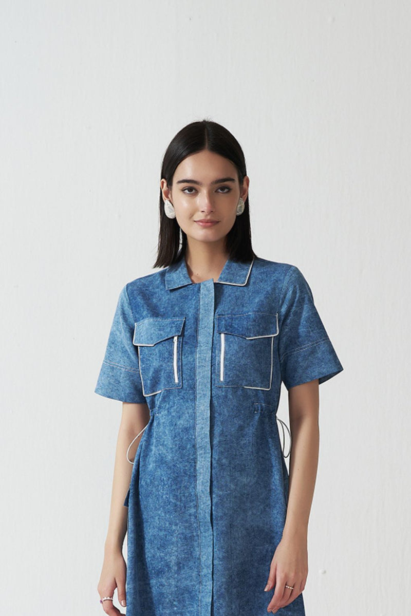 Modern Muse Denim Shirt Dress
