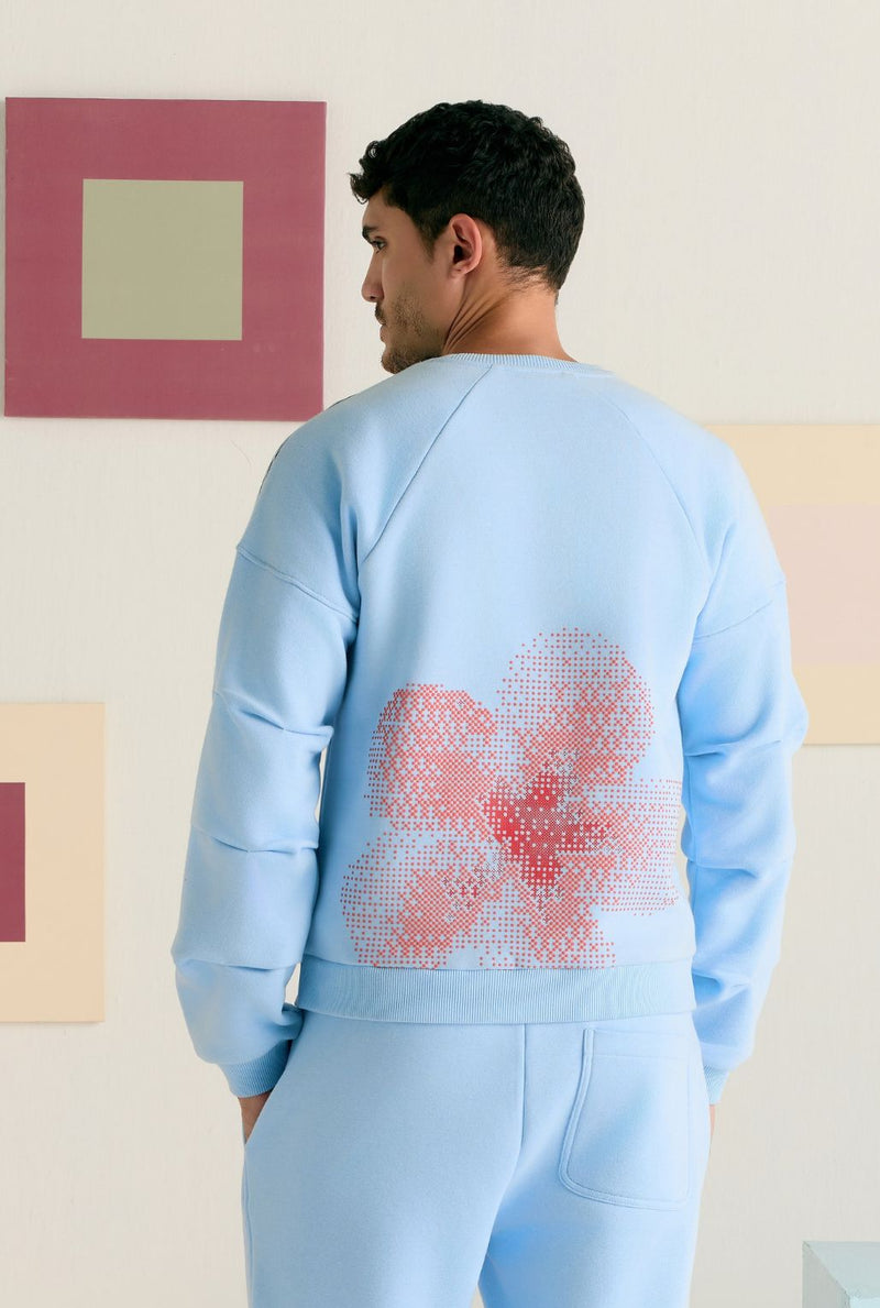 Céleste Floral Puff Pullover