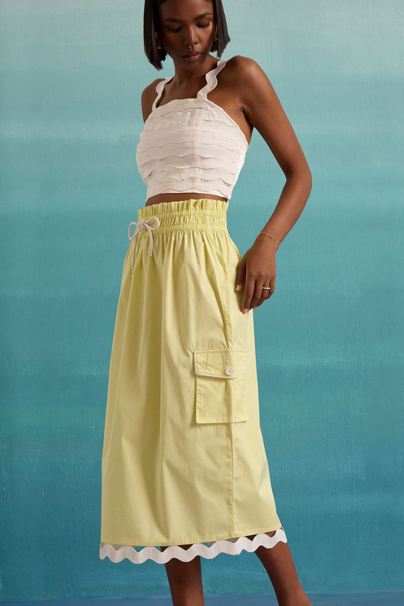 Swirl's Way Co-ord Set - Limelight
