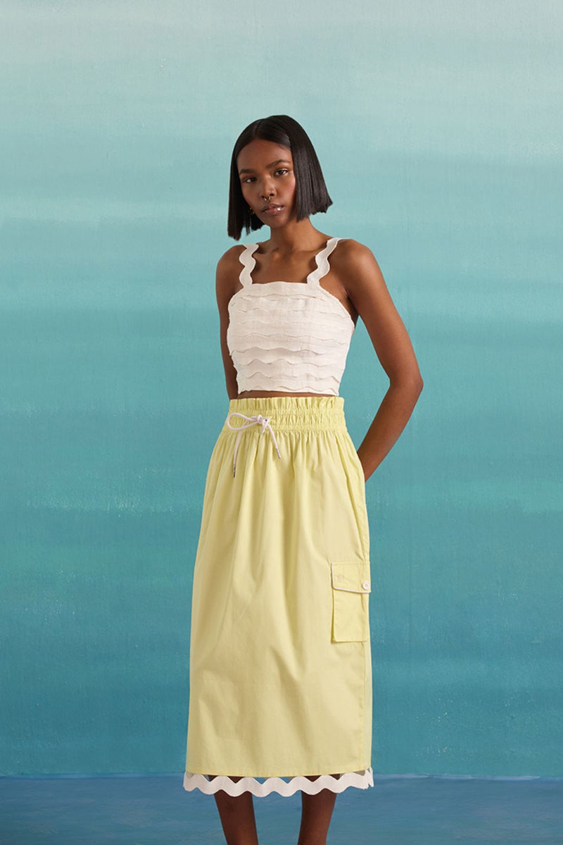 Swirl's Way Co-ord Set - Limelight