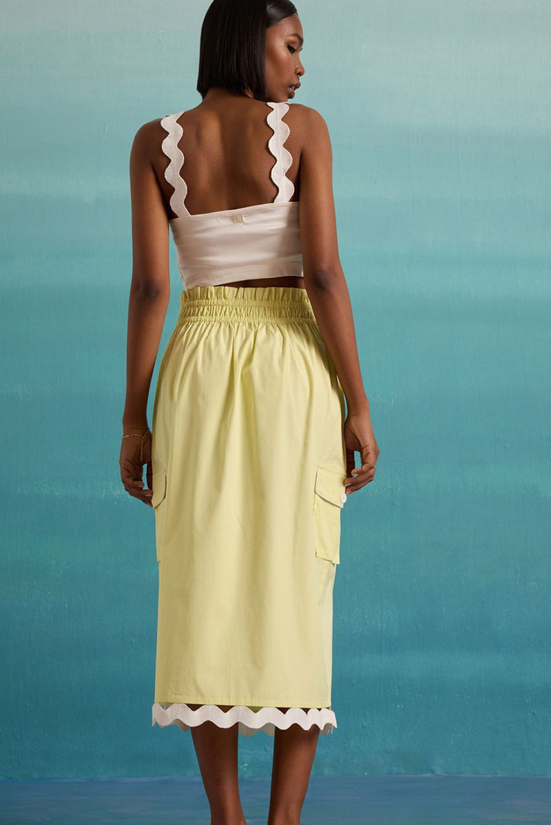 Swirl's Way Co-ord Set - Limelight