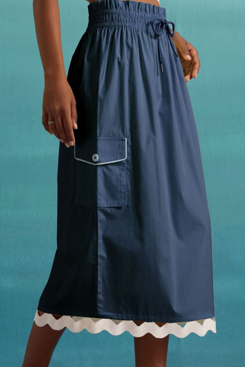 Eclectic-Edge Skirt - Coronet Blue