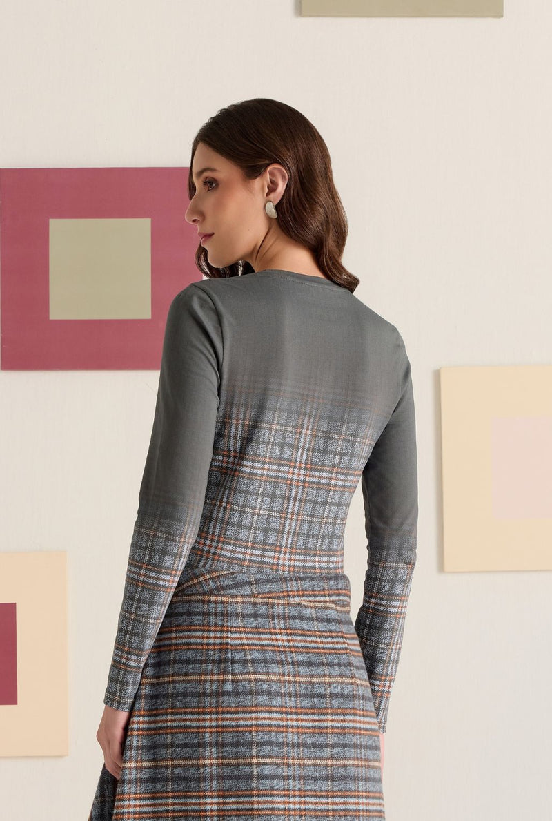 Fade Check Bodysuit
