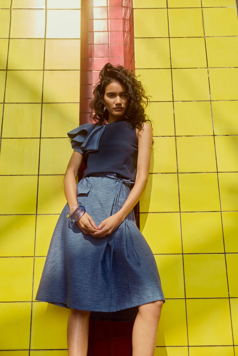 Navy Raffle Affair Co-ord Set