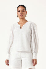 Breezy Schiffli Top