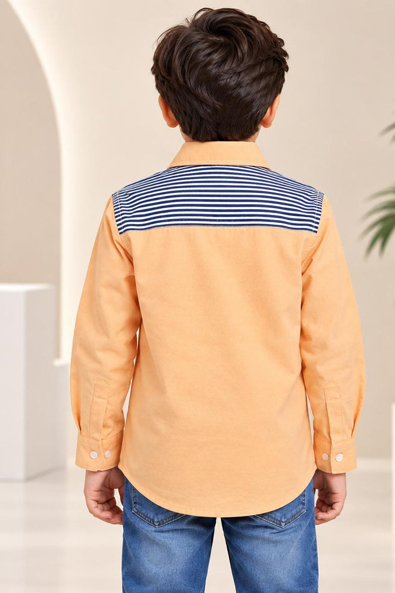 Spunkies Boys Cotton Shirt with Graphic Design