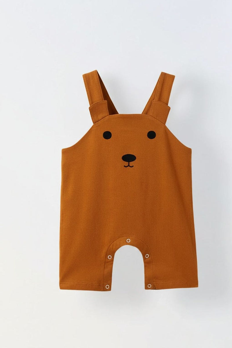 Spunkies Infant Orange Cotton Jersey Romper