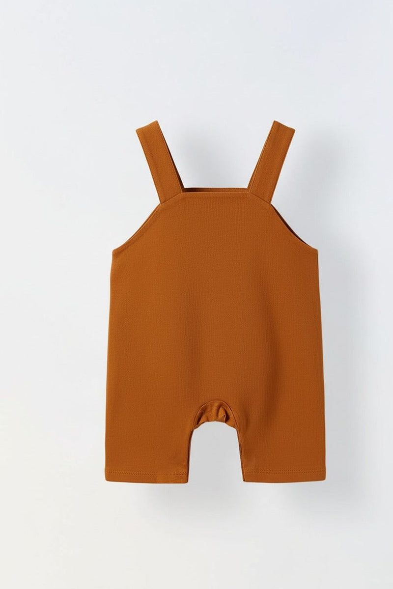 Spunkies Infant Orange Cotton Jersey Romper