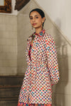 Kaleido Grid Collar Shirt