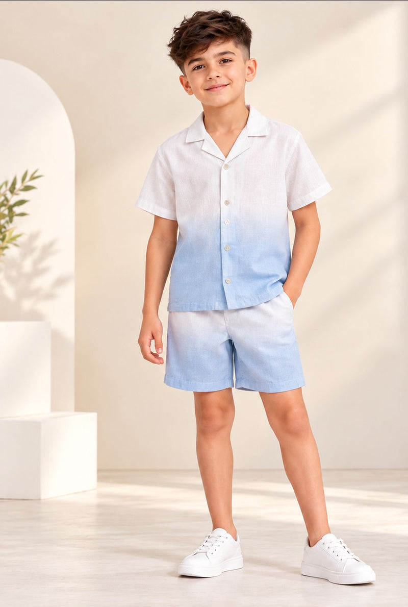 Spunkies Cotton Linen Ombre Co-ord set