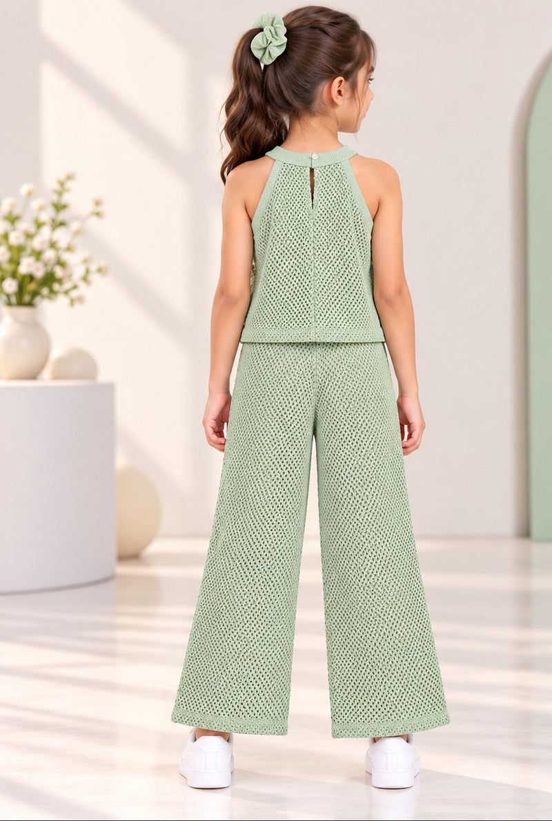 Spunkies Green Crochet Co-ord Set