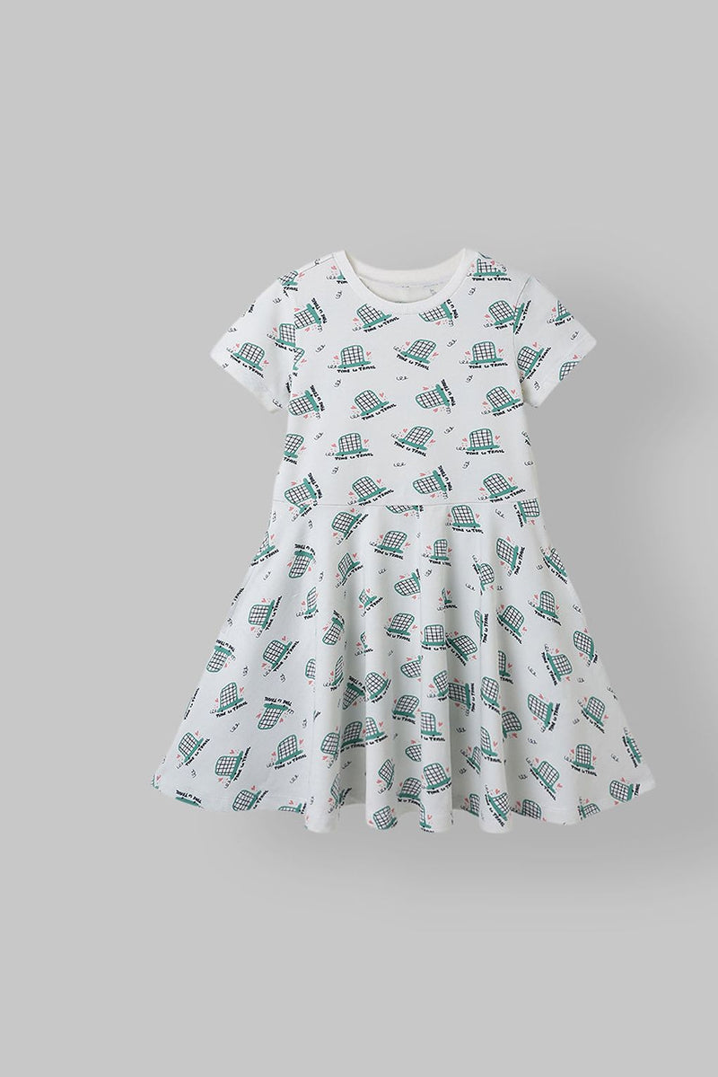 Spunkies Girls White Cotton Short Sleeve Tops