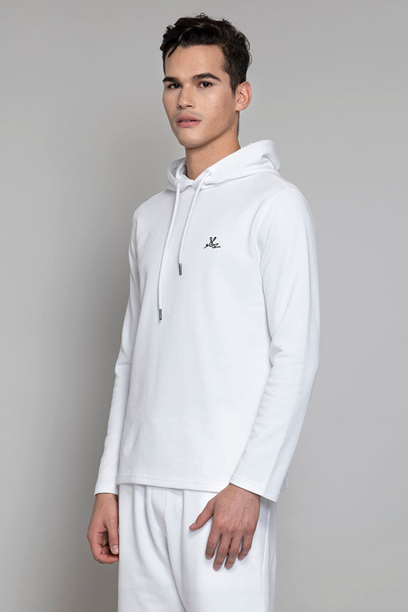 Rio Celeste-White Hoodie