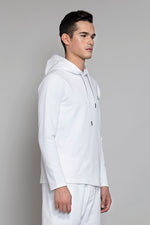 Rio Celeste-White Hoodie