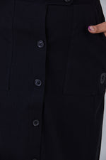 Easy Pull Off Skirt Black