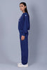 Blue Point of View Oversized Sweatshirt