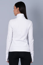 Classic  Everlove White High Neck Tshirt