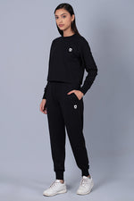 Eye Candy Black Crop Sweatshirt