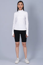 Classic  Everlove White High Neck Tshirt