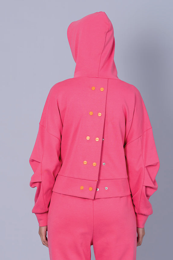 Pop in Bright Sweatshirt with Hoodie